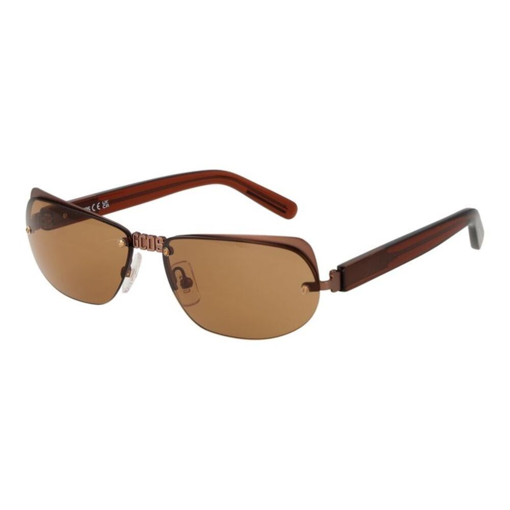 GCDS Brown Metal  Sunglasses
